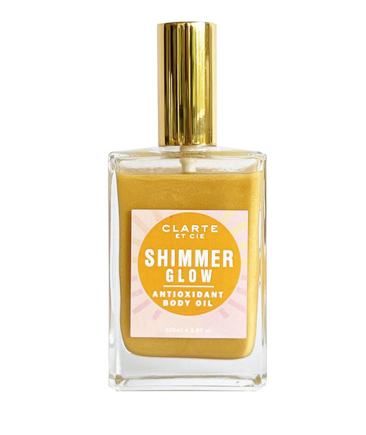 Shimmer Glow Antioxidant Body Oil. nourishes + beautifies